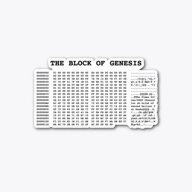 The Block of Genesis